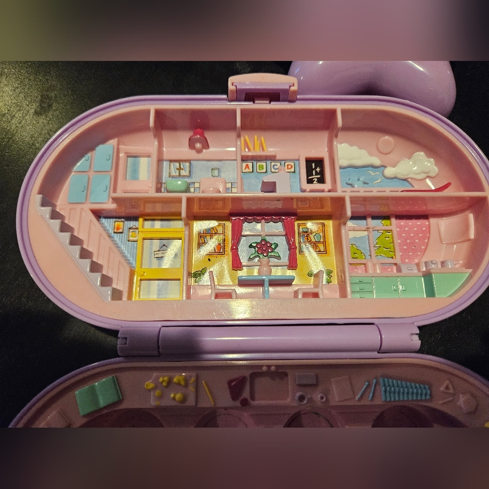 Vintage Bluebird 1992 Polly Pocket Stampin' School Playset COMPLETE - Picture 5 of 11